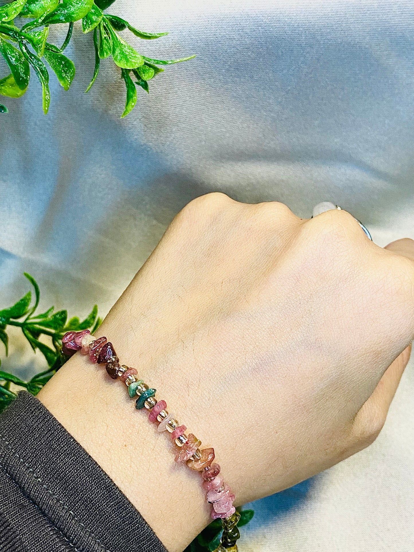 Watermelon Tourmaline Bracelet