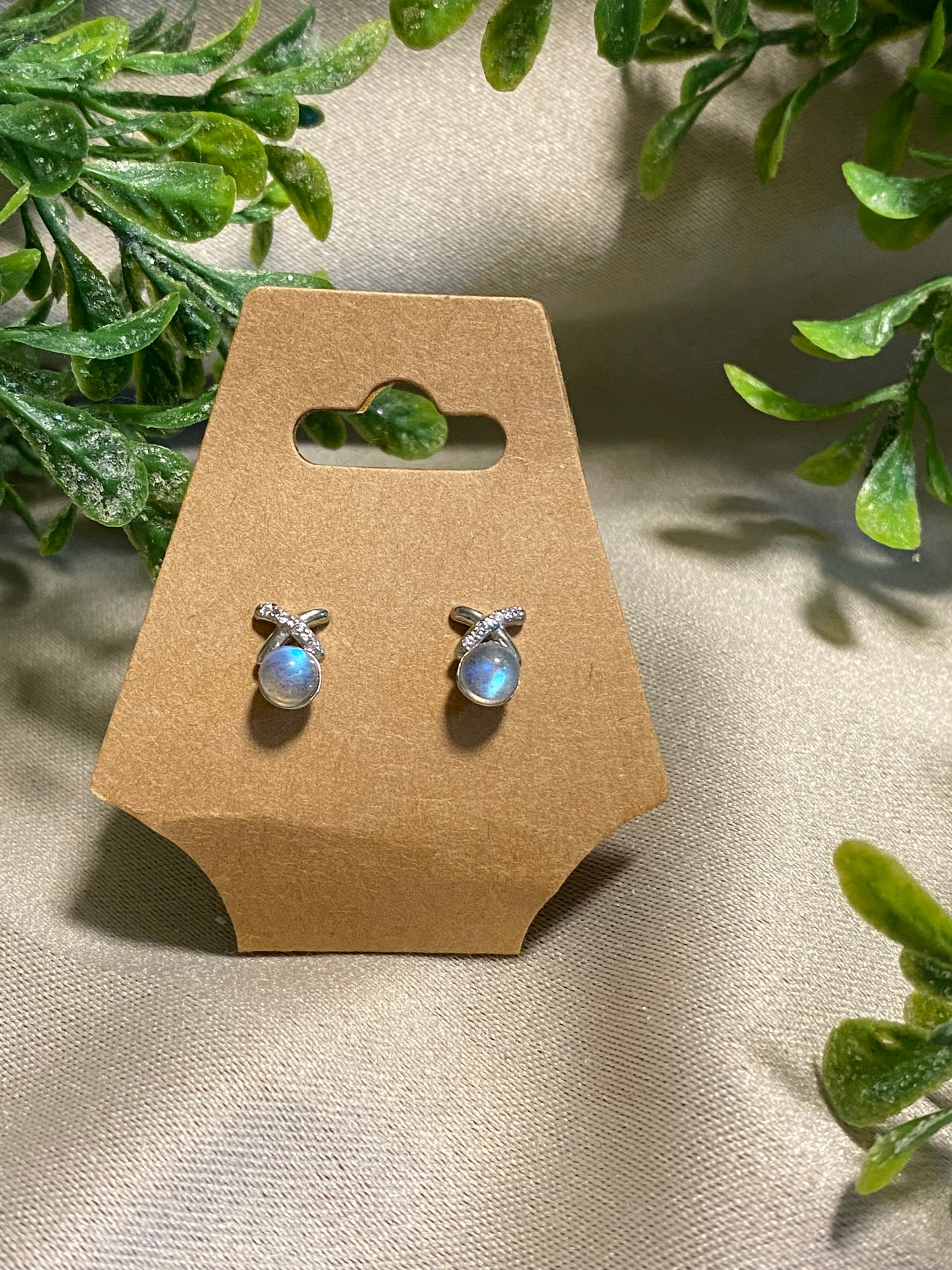 Labradorite Stud Earrings