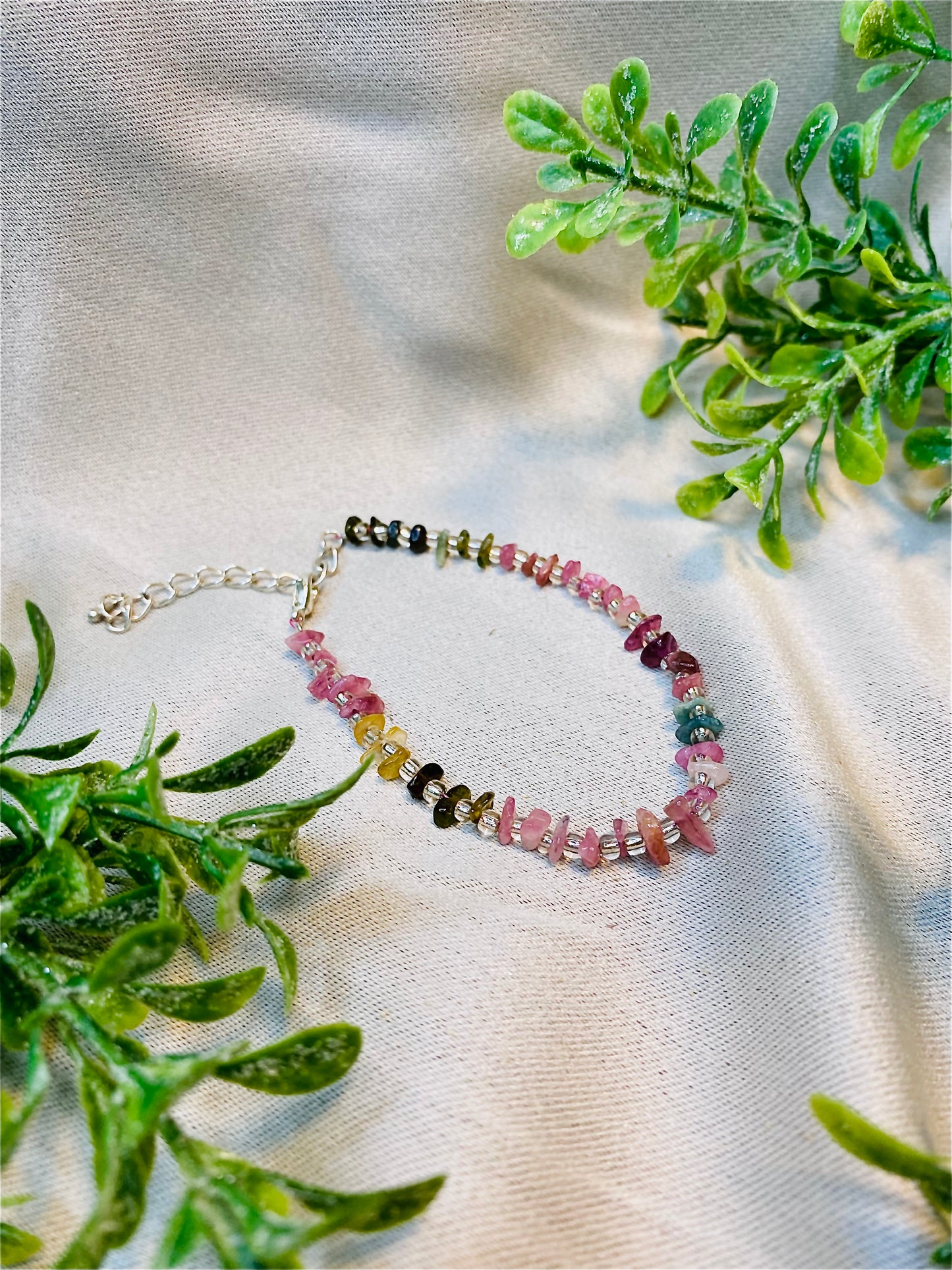 Watermelon Tourmaline Bracelet