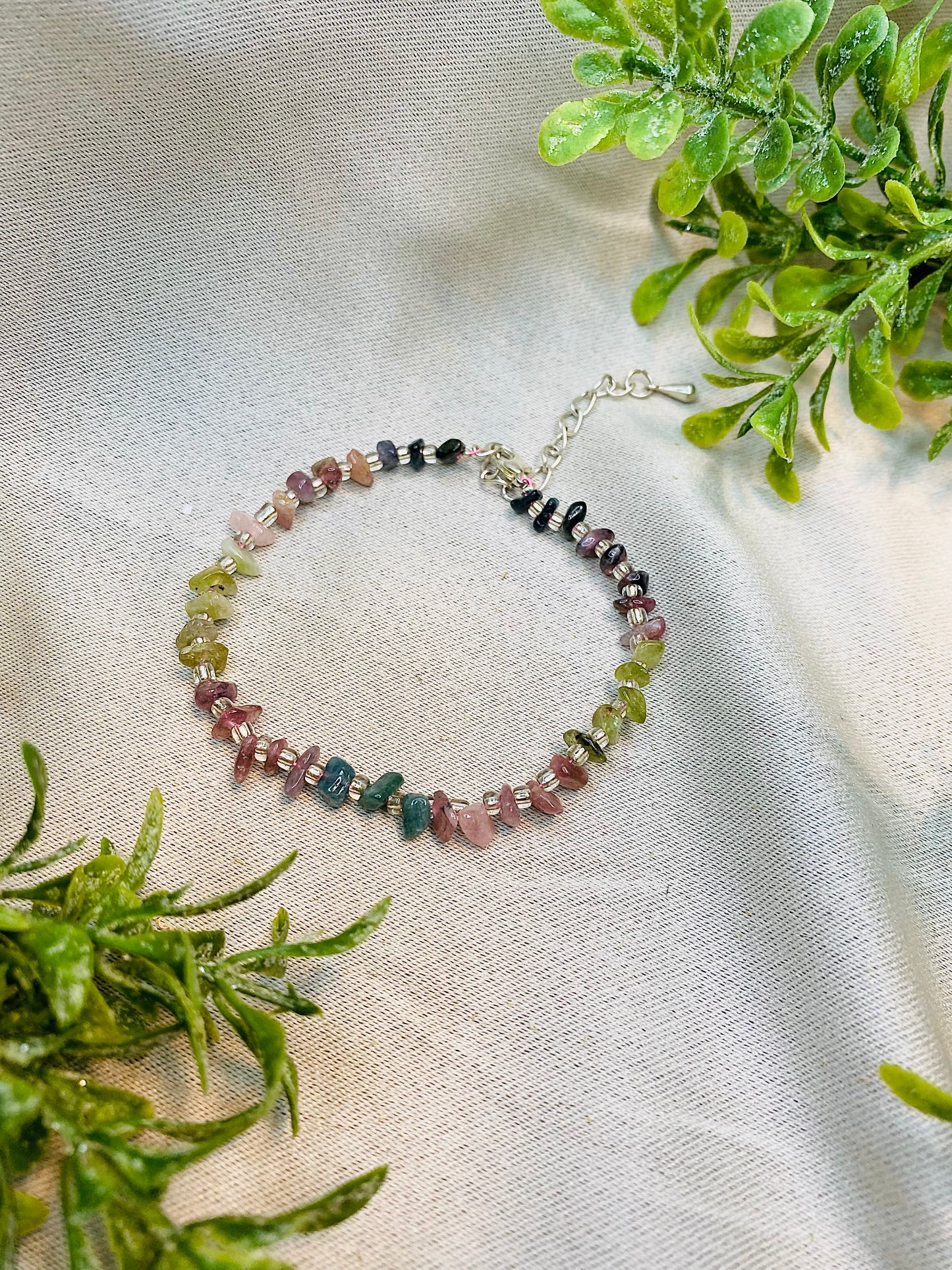 Watermelon Tourmaline Bracelet