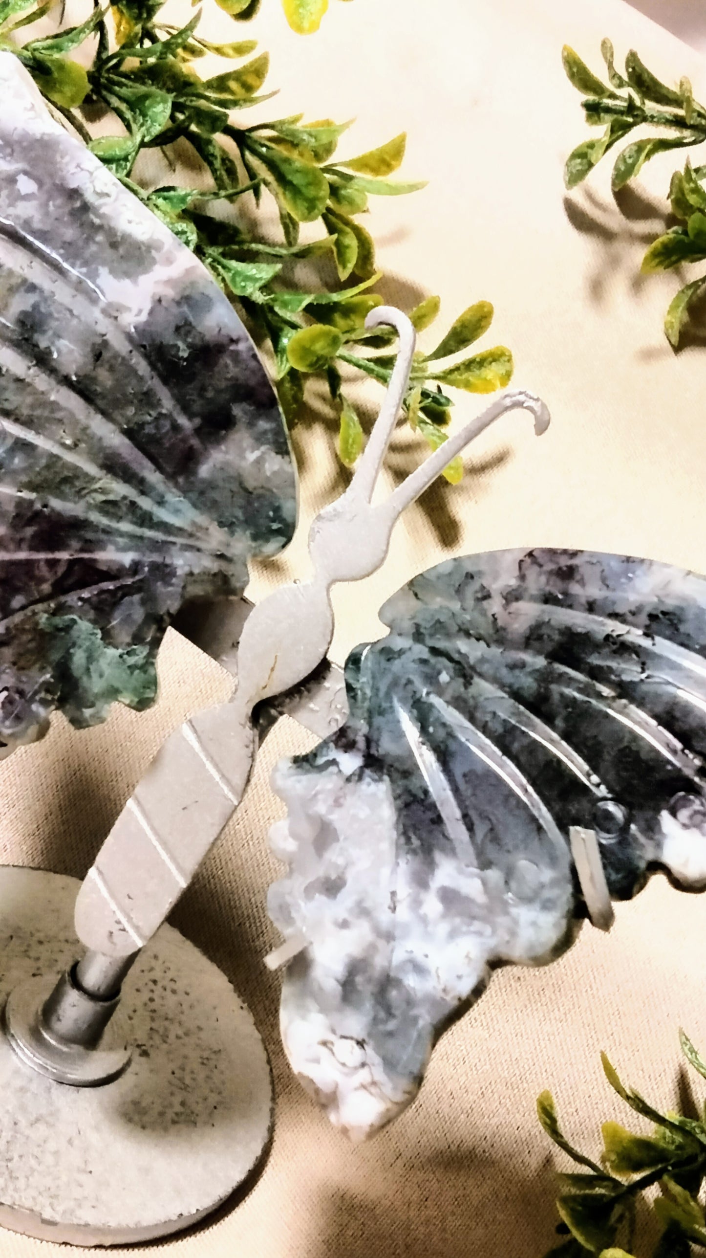 Moss Butterfly Wings on Stand - Moonsence
