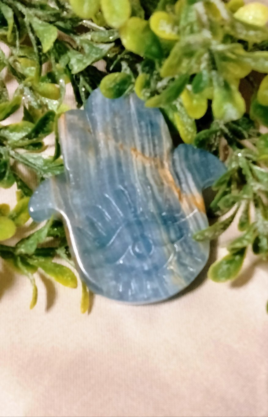 Blue Onyx Hamsa Hand - Moonsence