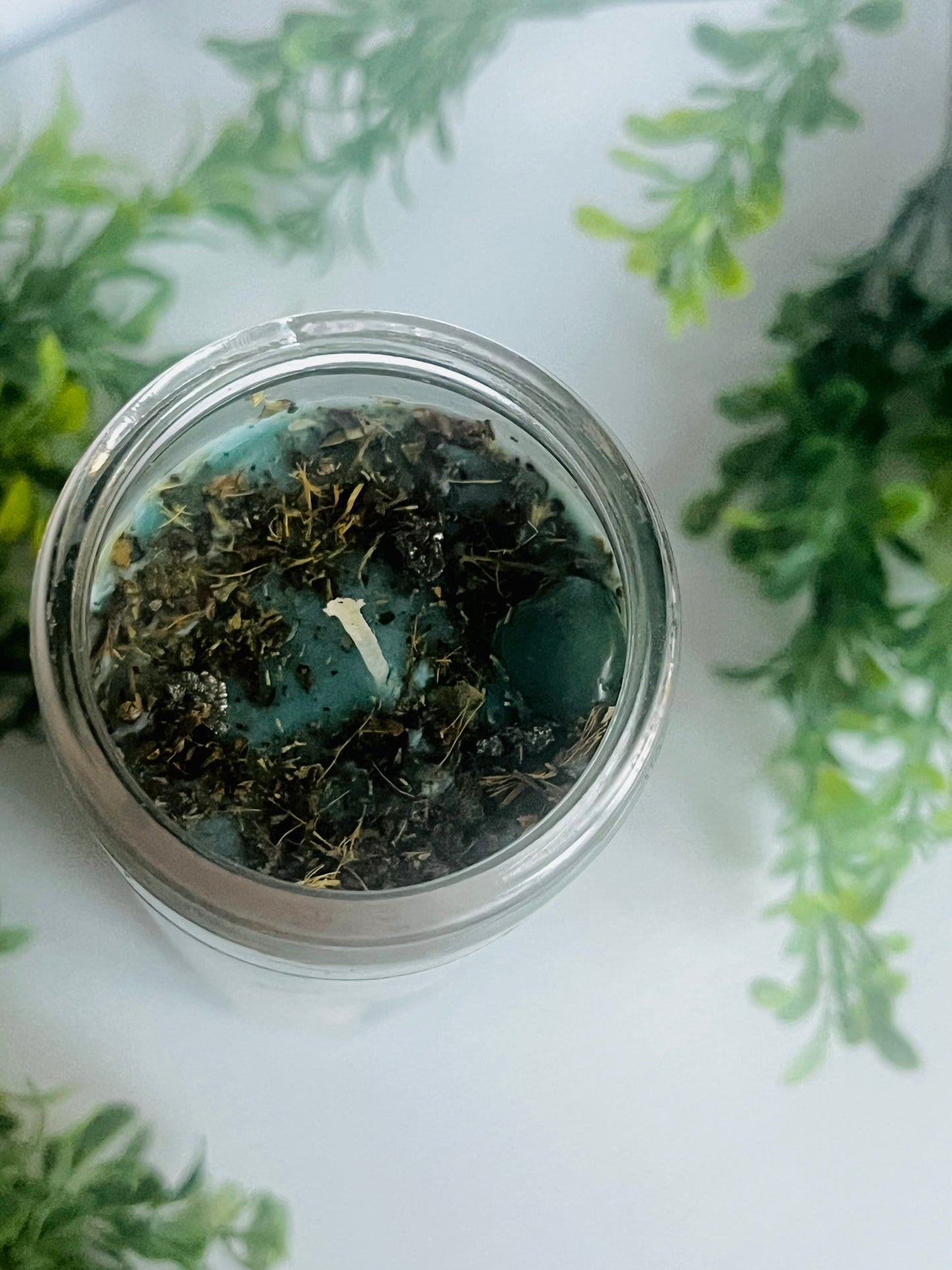 Money Money Come to Me - Ritual Candle with Crystals and Herbs