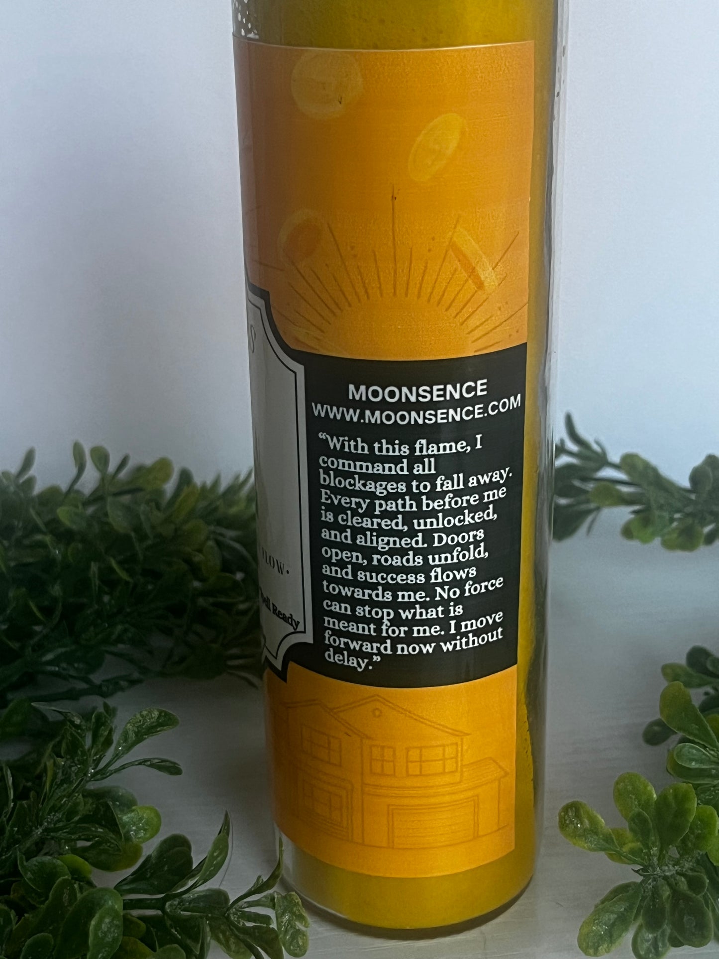 My Paths Are Open – Ritual Candle with Crystals and Herbs