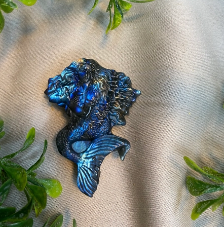 Mermaid Labradorite Carving Crystal
