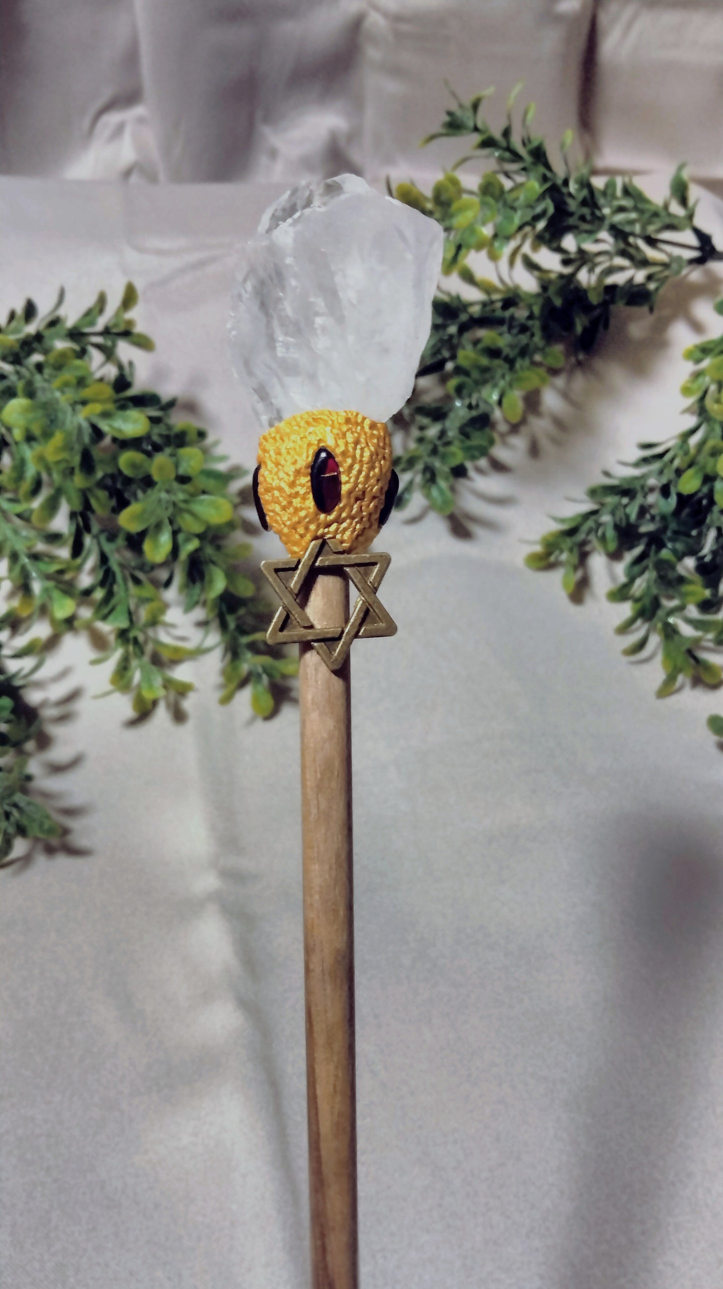 Wood Wand with Crystal - Moonsence