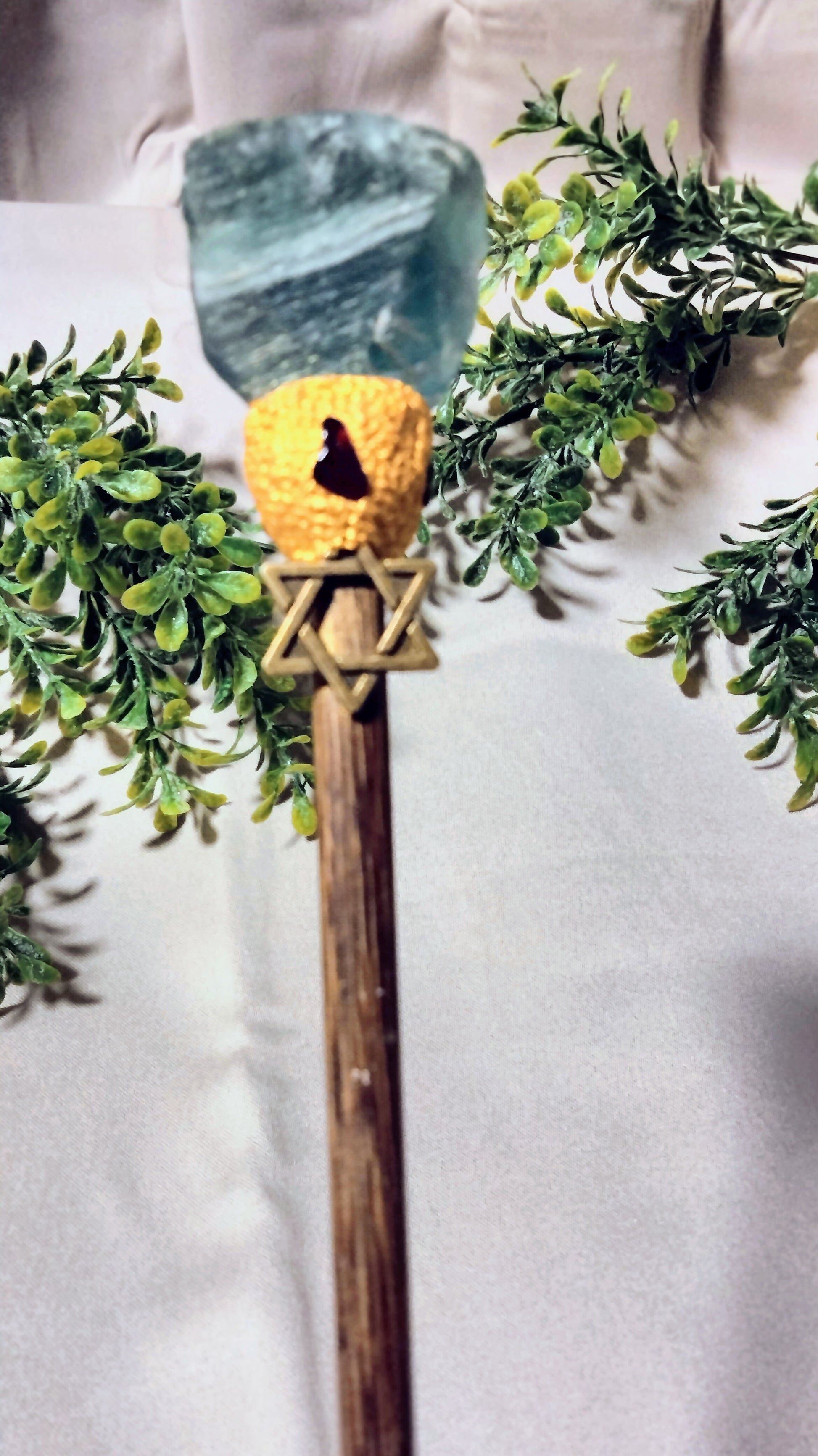 Wood Wand with Crystal - Moonsence