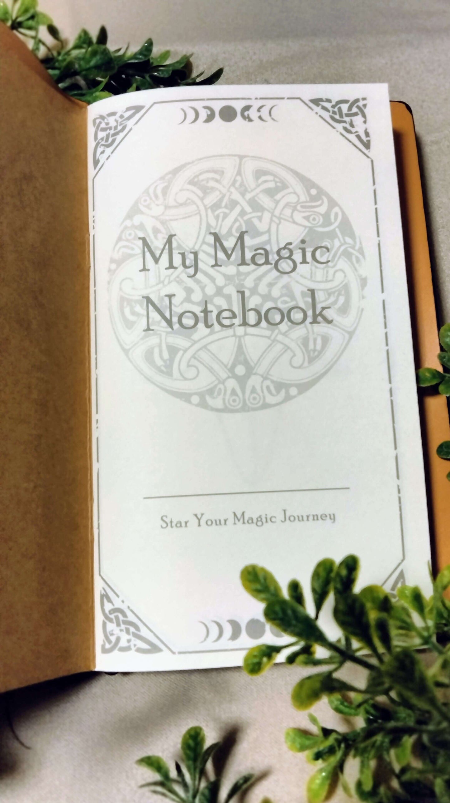 Black Leather Magic Journal - Moonsence