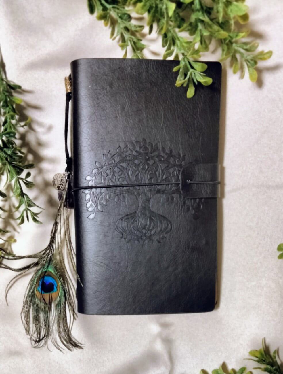 Black Leather Magic Journal - Moonsence